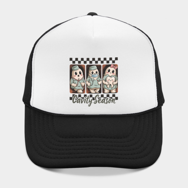 Cavity Season Halloween Dentist Dental Hygienist Assistant Hat