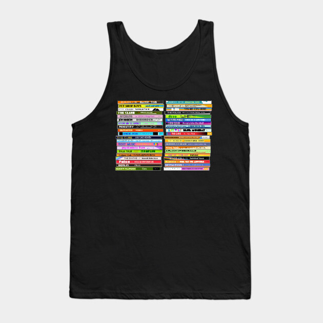 80s New Wave Singles ))(( Retro CD Collection Tank Top