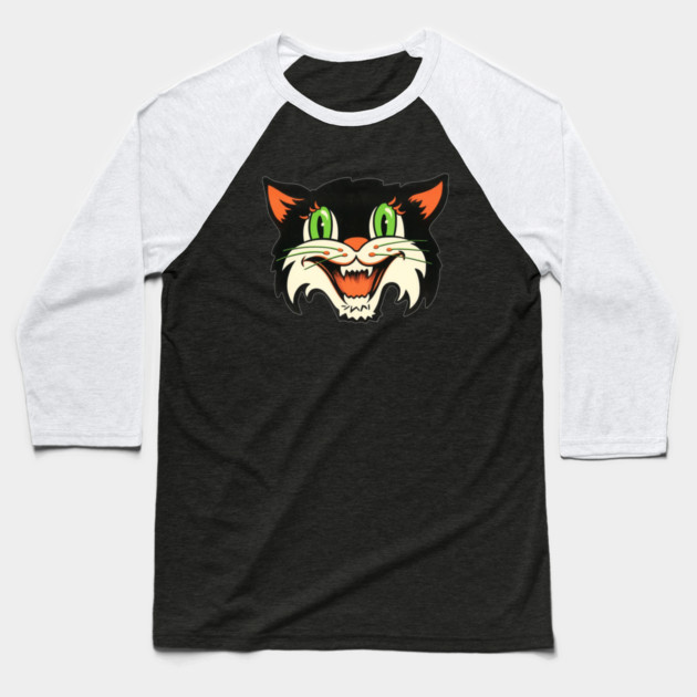 Black Cat Baseball T-Shirt
