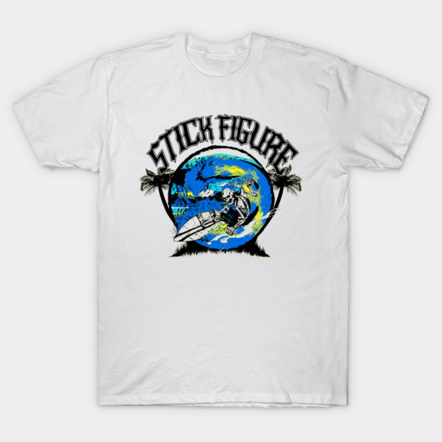 Skeleton Surfing Band T-Shirt