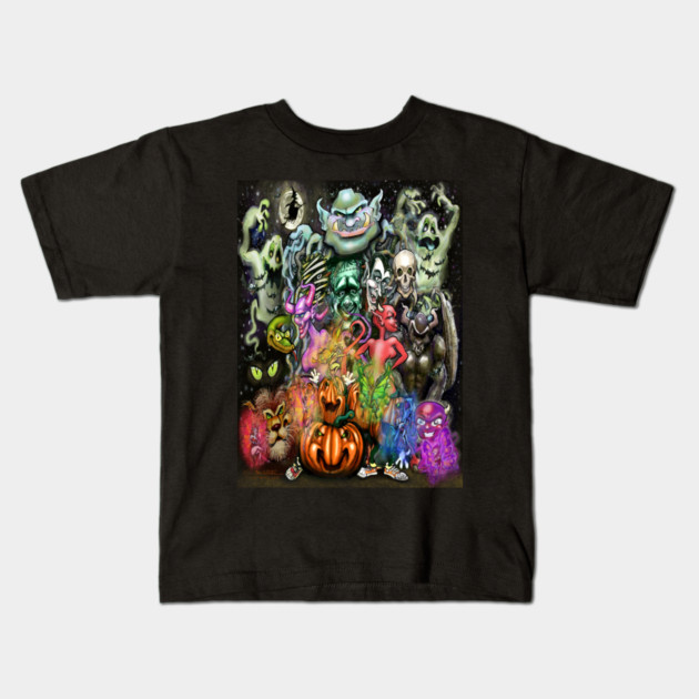Halloween Monsters Kids T-Shirt