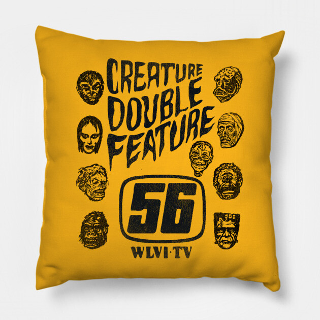 Creature Double Feature Classic Monsters Pillow