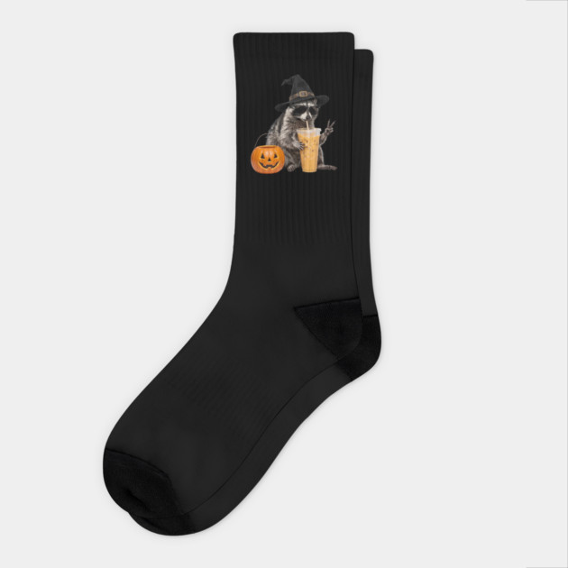 Halloween-raccoon Socks