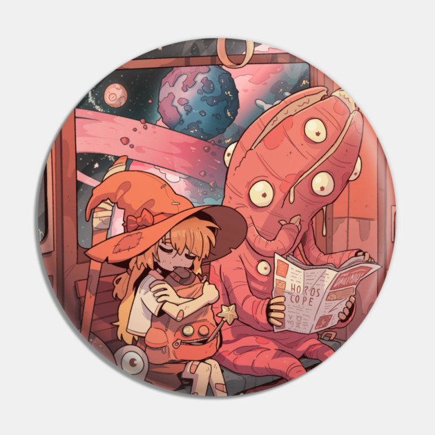 Witch train Pin