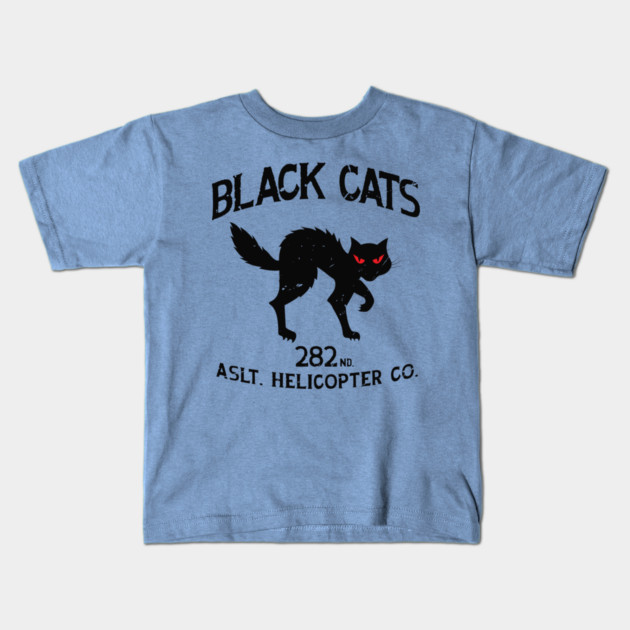 Black Cats - 282nd ASLT Helicopter Co Vintage Emblem Kids T-Shirt