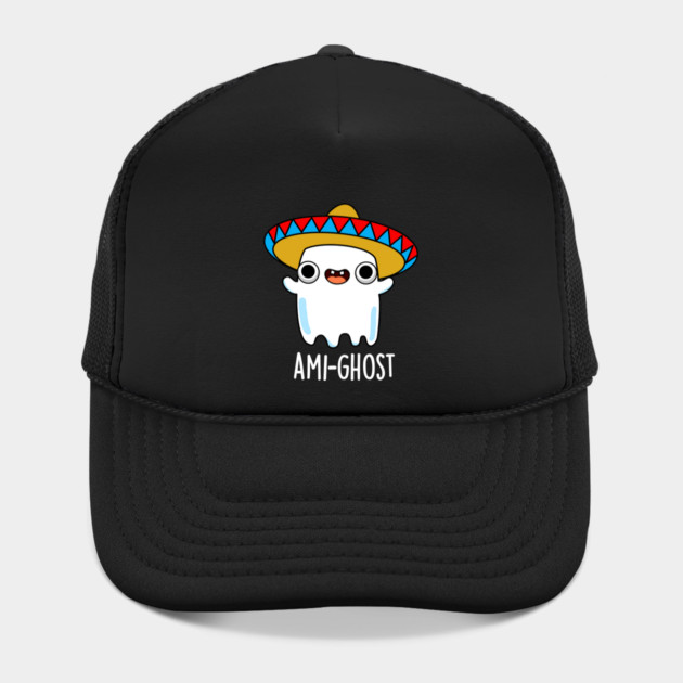 Ami-gost Cute Halloween Mexican Amigo Ghost Pun Hat