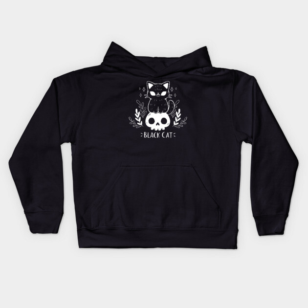 Black Cat Kids Hoodie