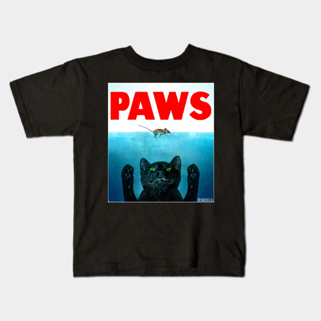 Paws (Cat Jaws) Kids T-Shirt