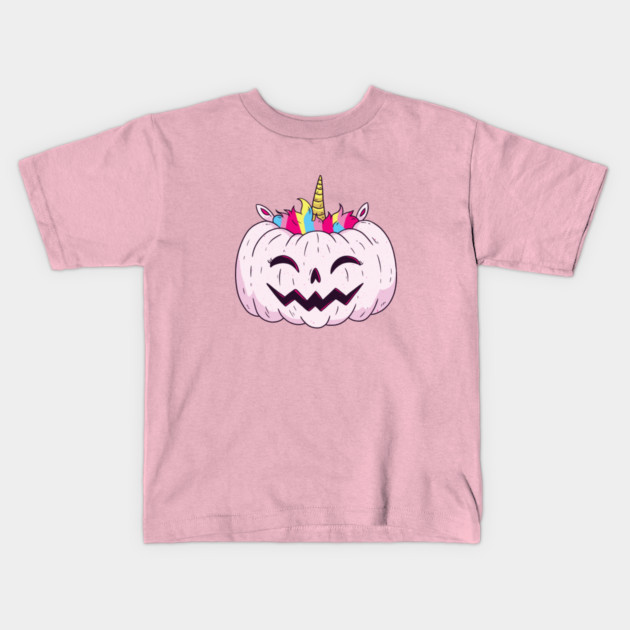 Unicorn Pumpkin Kids T-Shirt