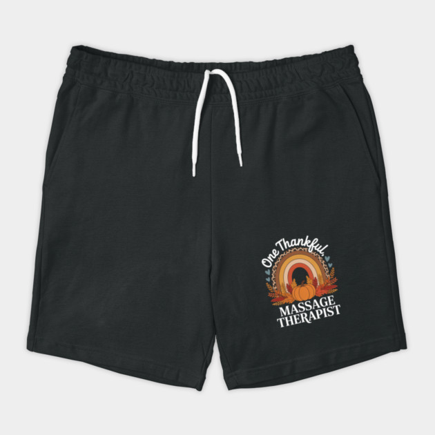 Thankful Massage Therapist Cute Rainbow Autumn Fall Shorts