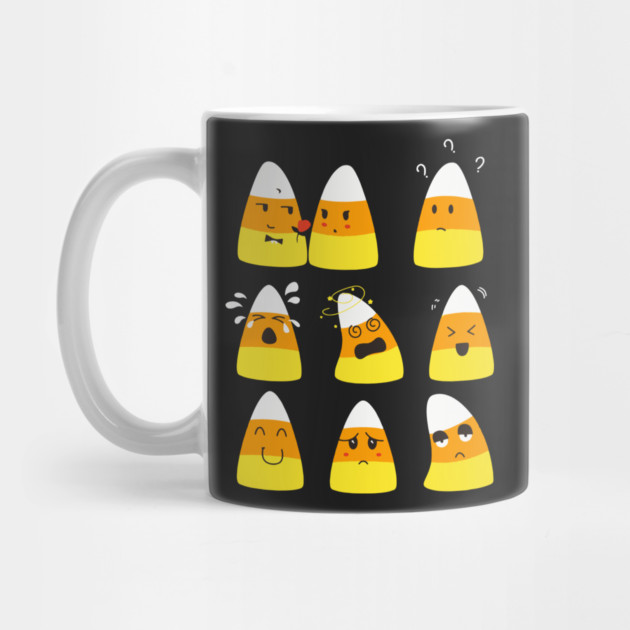 Candy Corn Emoticons Mug