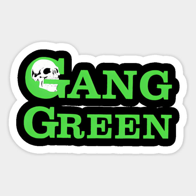 Gang Green – Toxic Punk Skull Sticker