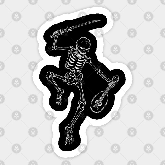 Totentanz Classic Skeleton Dance Sticker