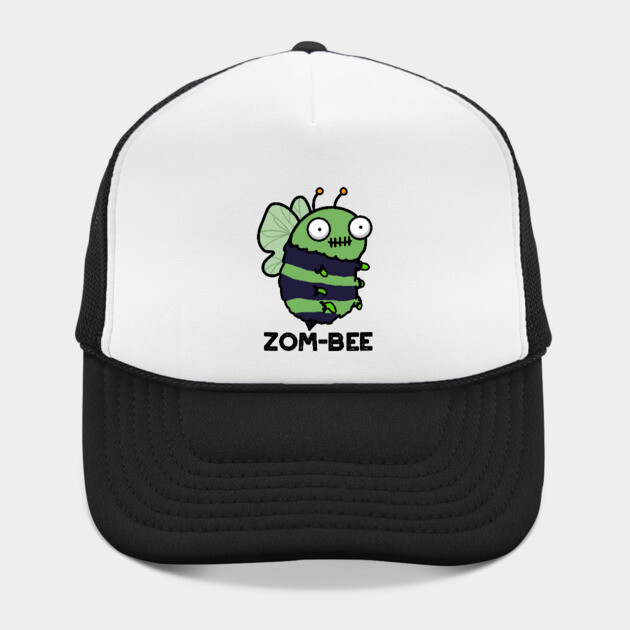 Zom-bee Cute Halloween Zombie Bee Pun Hat