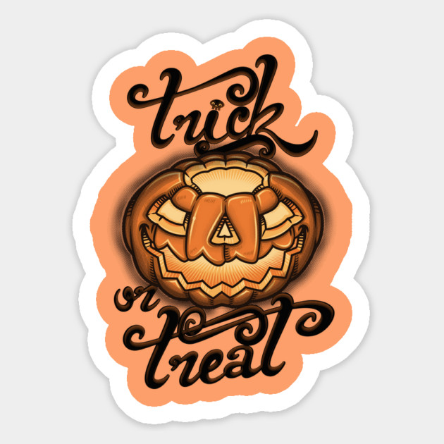 Trick or treat Sticker