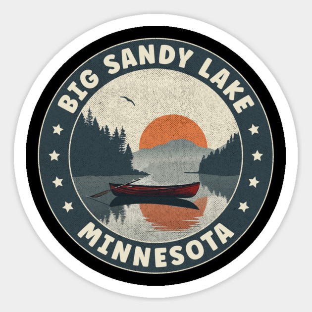 Big Sandy Lake Minnesota Sunset Sticker