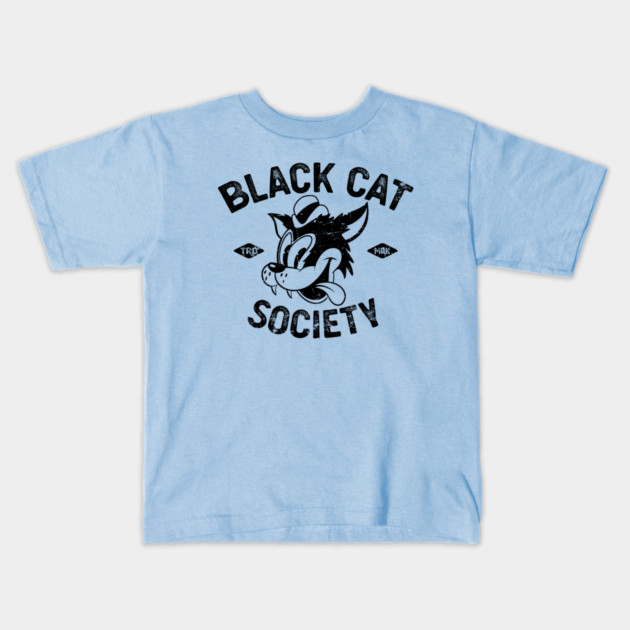 Black Cat Society Kids T-Shirt