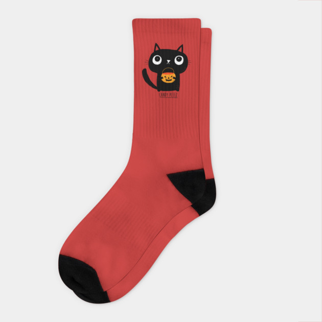 Halloween Cat: Candy Pleez Socks