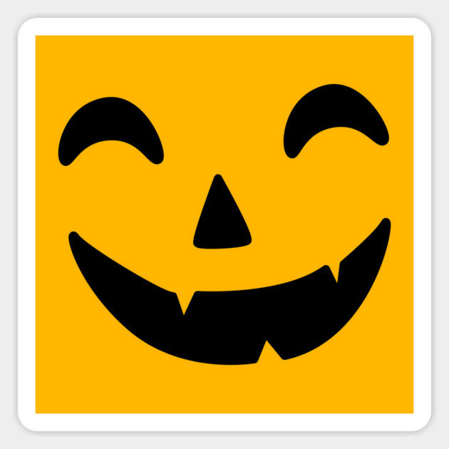 Halloween Pumpkin Grin Sticker