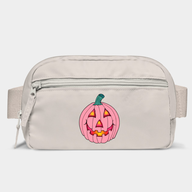 Pink Glowing Jack-O-Lantern Smiling Pumpkin Bag
