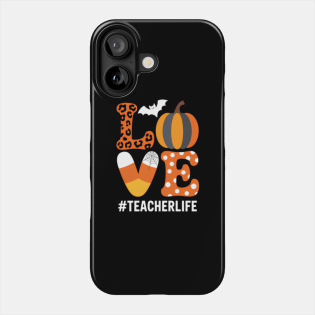 Candy Corn Lovers Cute Pumpkin Halloween Teacher Phone Case