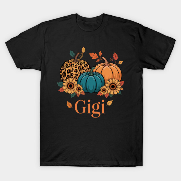 Gigi Leopard Pumpkin Family Matching Thanksgiving Day T-Shirt