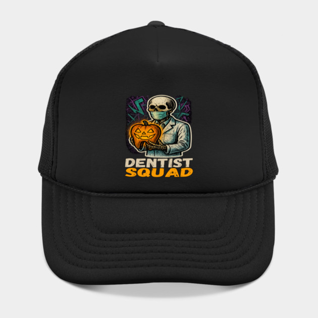 Dentist Squad – Spooky Skeleton Halloween Tooth Hat