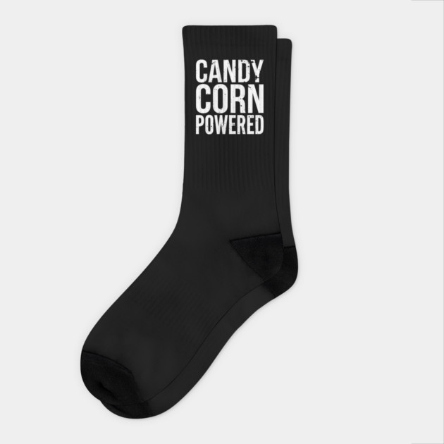 Candy Corn Powered Funny Autumn Candy Motif SEP-651 Socks