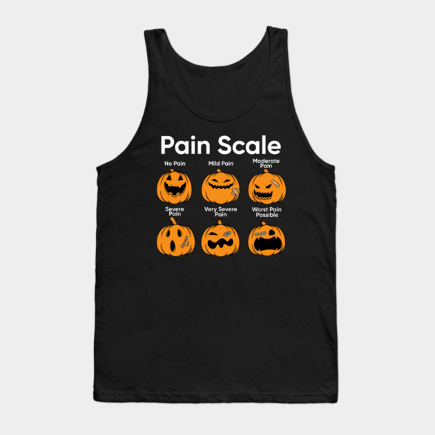 Pumpkin Medical Pain Scale Chart Tank Top