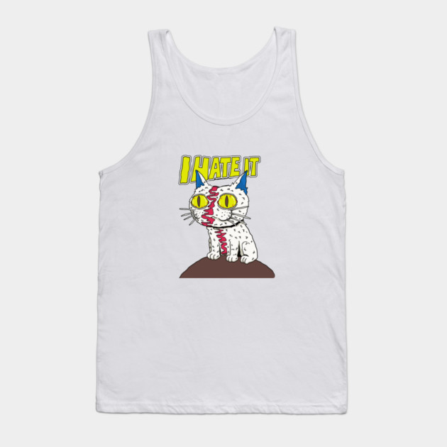 Creepy Cute Cursed Cat Tank Top