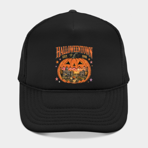 Halloweentown Pumpkin Est 1998, Retro Spooky Season Hat