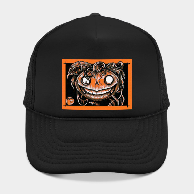 Smiling Jack O Lantern Man Hat