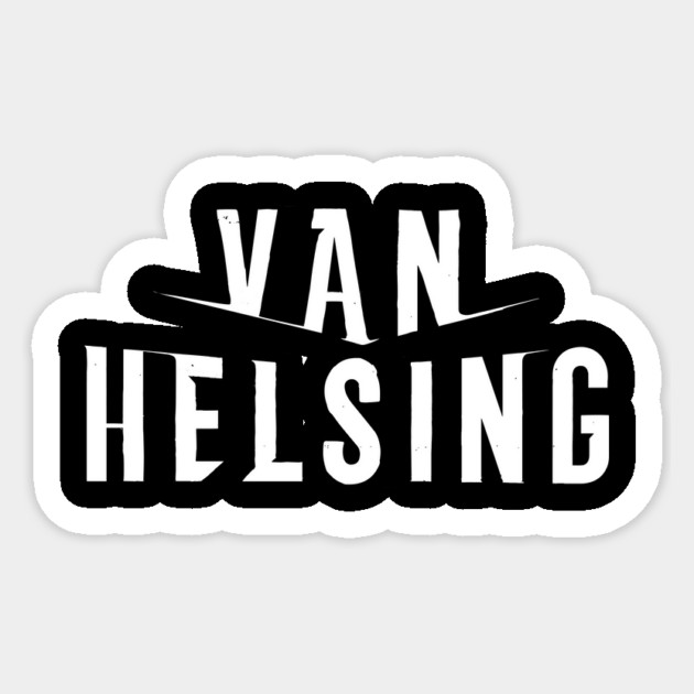 Van Helsing Logo White Sticker