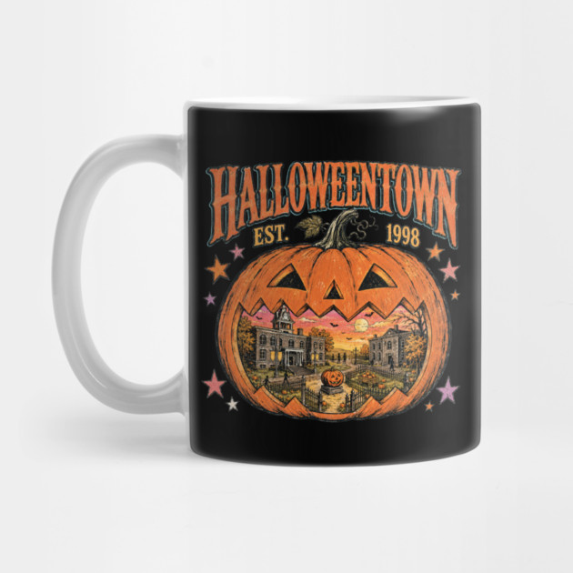Halloweentown Pumpkin Est 1998, Retro Spooky Season Mug