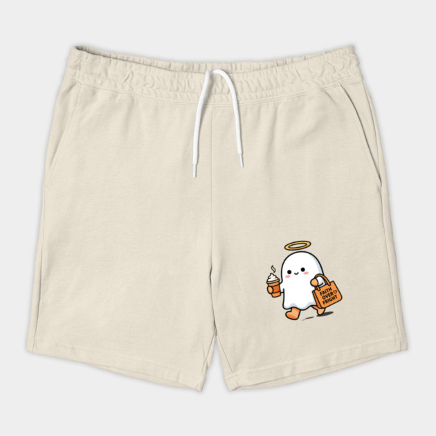 Pumpkin Spice and Jesus Christ Faith Over Fright Shorts