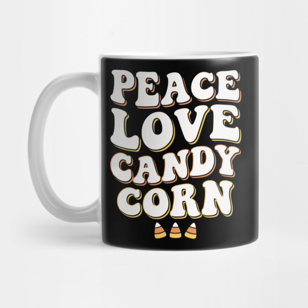 Peace Love Candy Corn Cute Fall Festival Art SEP-654 Mug