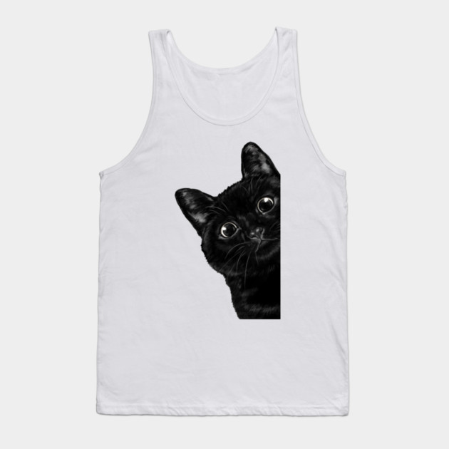Sneaky Black Cat Tank Top