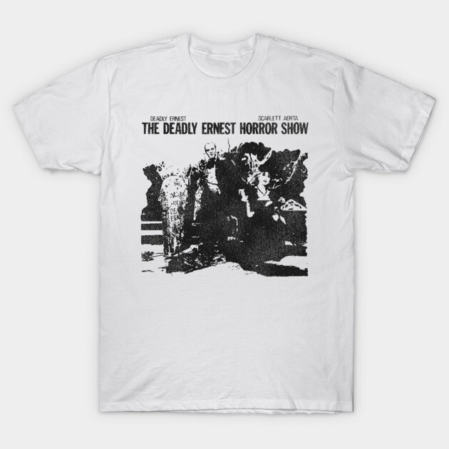The Deadly Ernest Horror Show 80s UK Fright Night T-Shirt