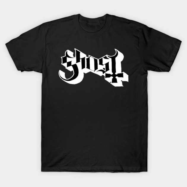 Ghost Blackletter Logo Symbol Classic Era Band Wordmark T-Shirt