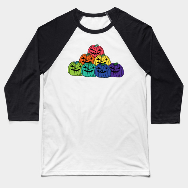 Halloween-Pumpkin Baseball T-Shirt