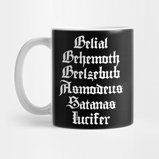 Ghost - Belial Behemoth Beelzebub Asmodeus Satanas Lucifer Mug