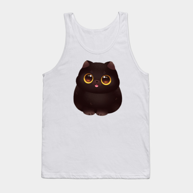 Chonky Black Cat Tank Top