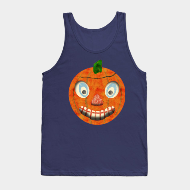 Vintage German Halloween Pumpkin Tank Top
