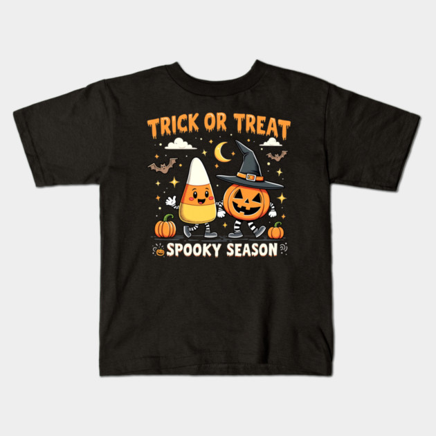 Trick Or Treat Spooky Season Halloween Kids T-Shirt