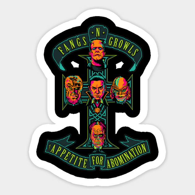Fangs N' Growls Sticker