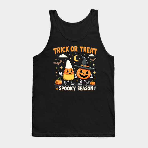 Trick Or Treat Spooky Season Halloween Tank Top