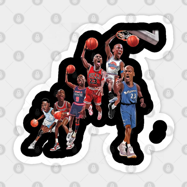 Michael Jordan Evolution Sticker
