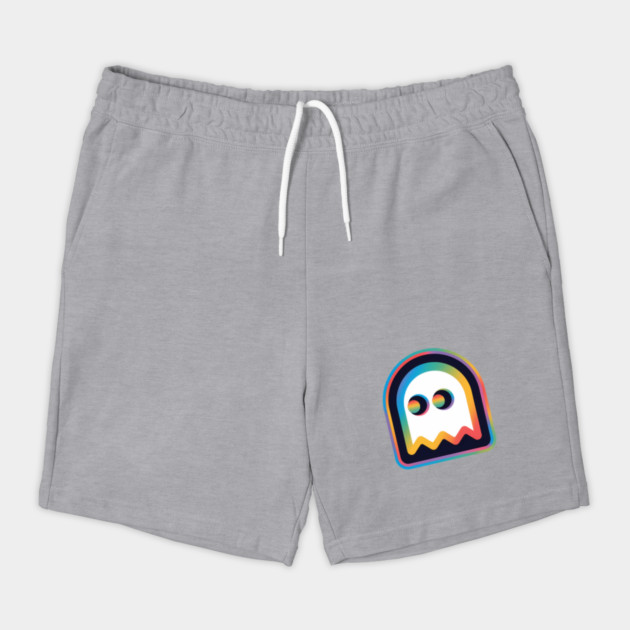 Ghost Trippy Vaporwave Halloween Techno Rave EDM Music Party Shorts