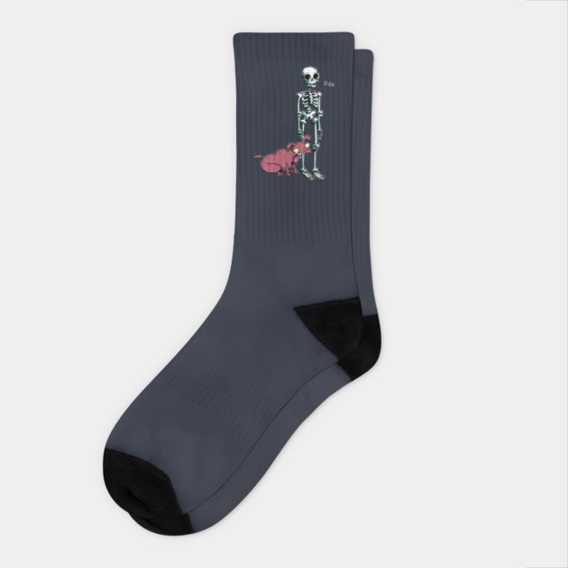 The Skeleton and the dog Socks