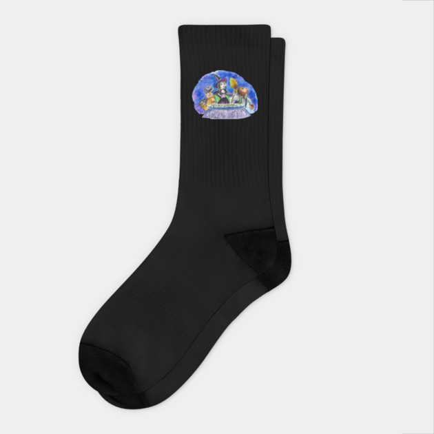 Penny Dreadful's Shilling Shockers Trio Logo by Sarah Adam Socks